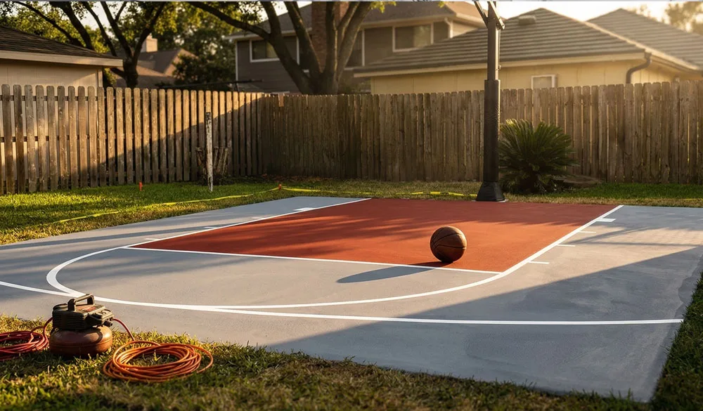 Basketball court resurfacing Houston TX — Basketball Court Surface